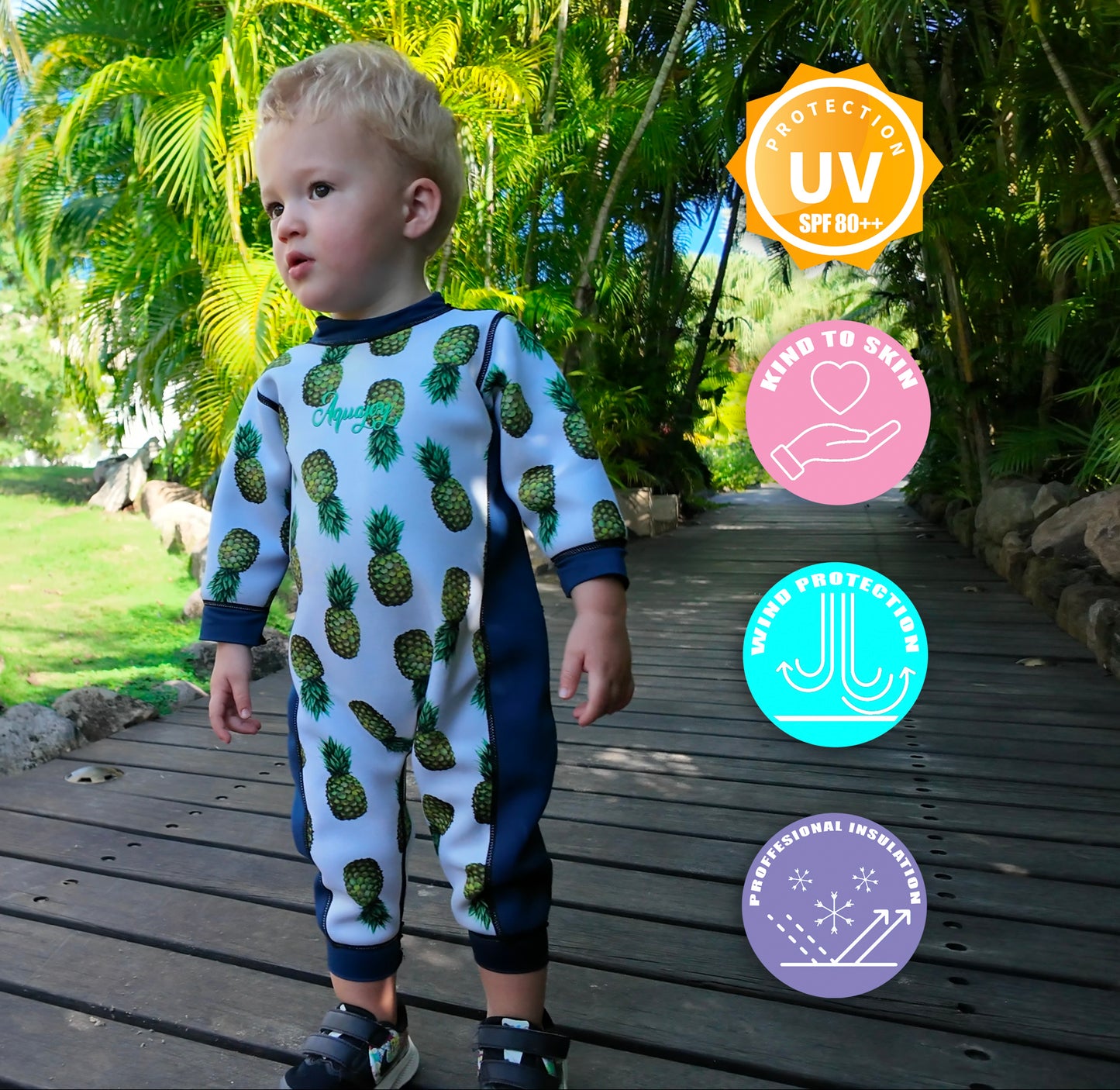 Blue Warmsy - Reversible Wetsuit - 0 Months to 4 Years