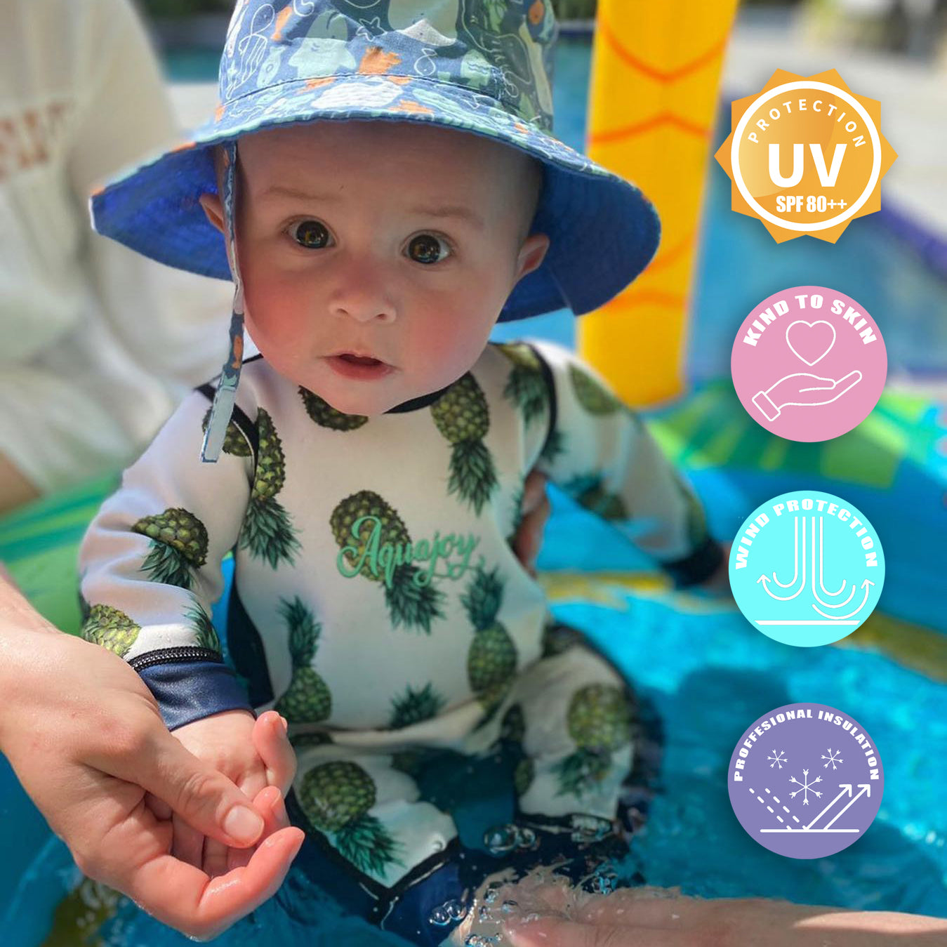 Blue Warmsy - Reversible Wetsuit - 0 Months to 4 Years
