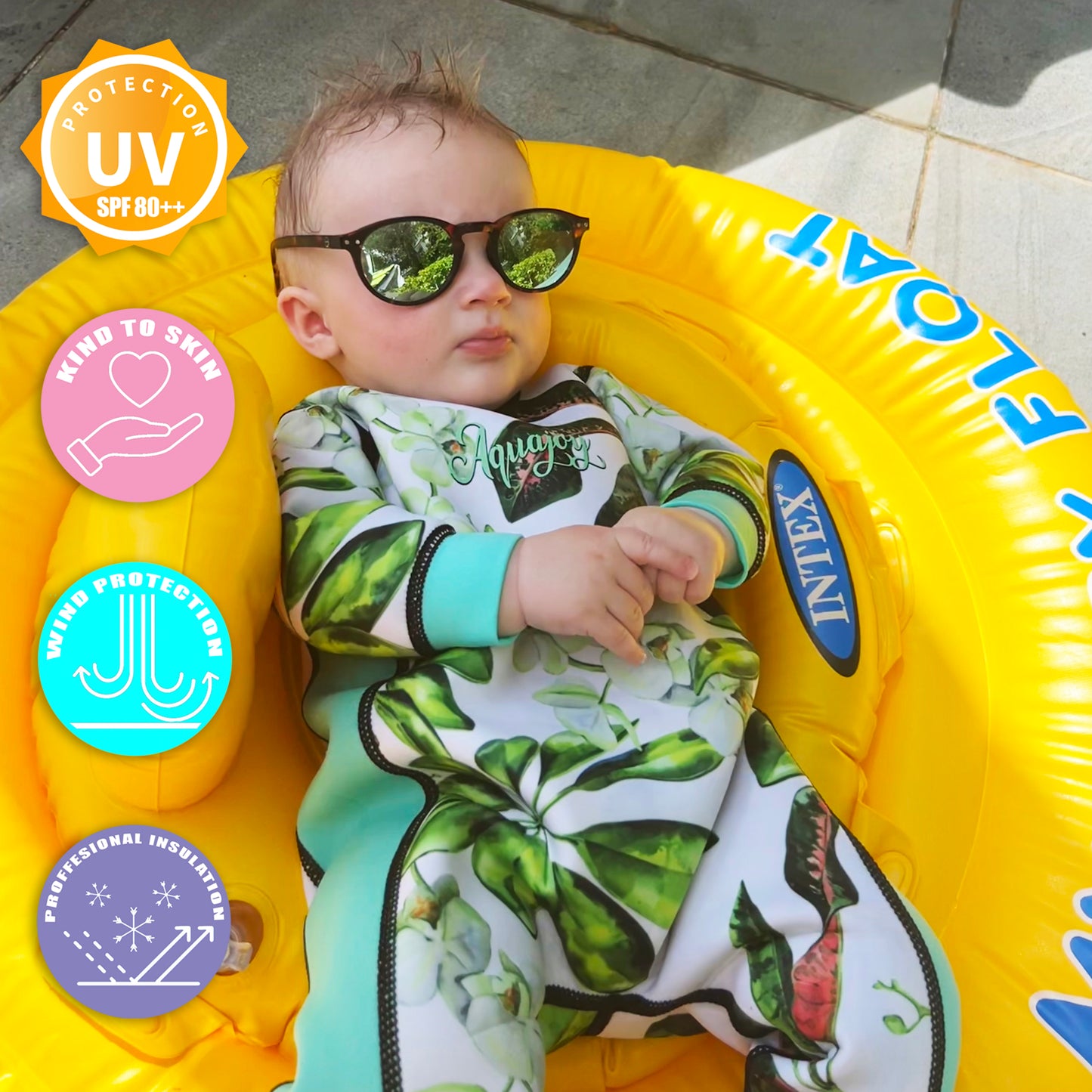 Green Warmsy - Reversible Wetsuit - Baby/Toddler - 0-4 Years