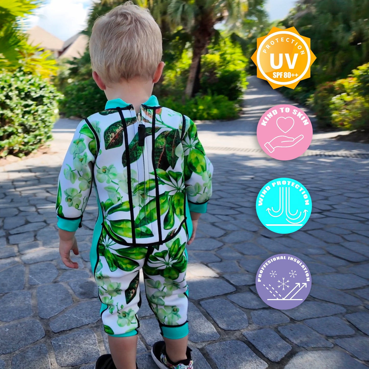 Green Warmsy - Reversible Wetsuit - Baby/Toddler - 0-4 Years
