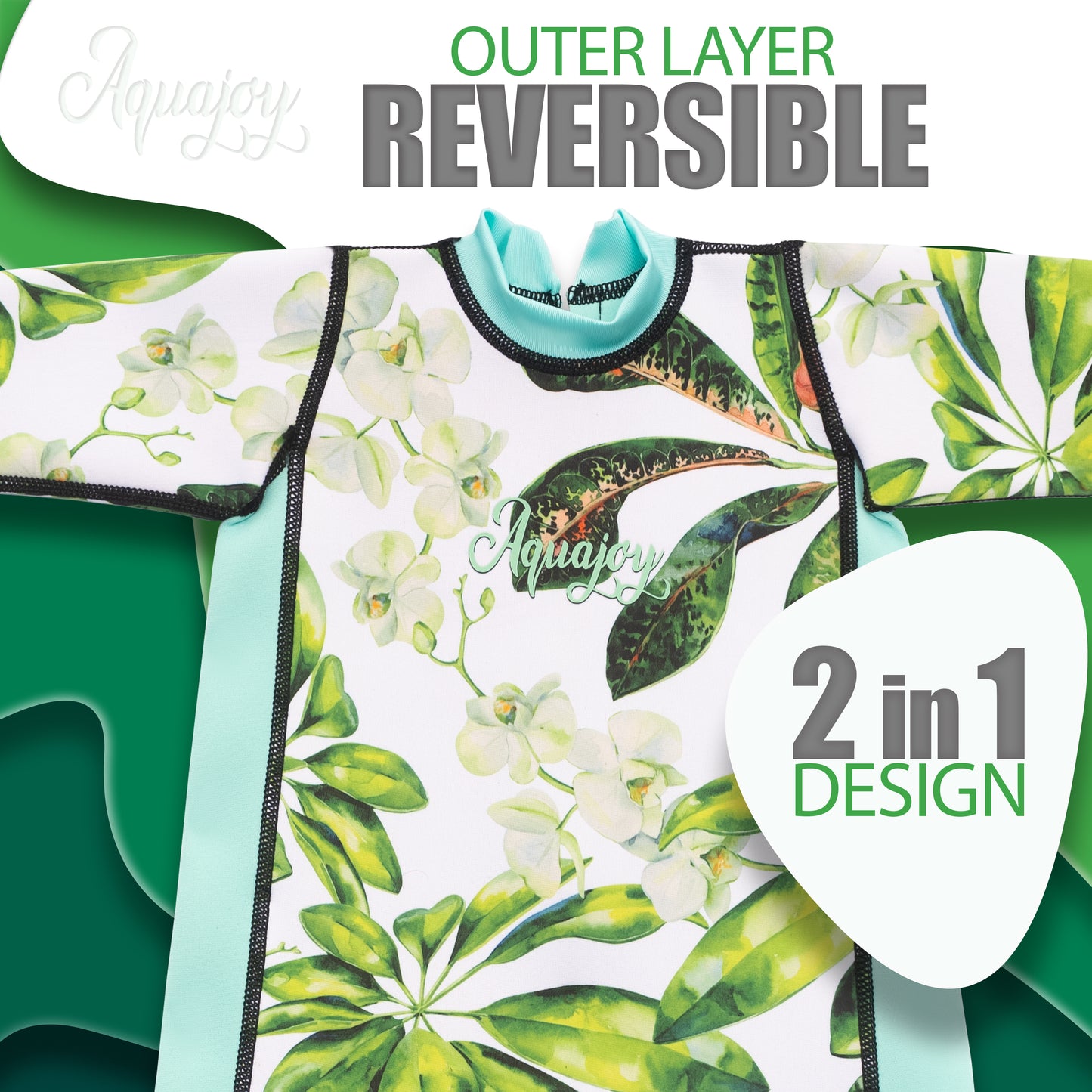 Green Warmsy - Reversible Wetsuit - Baby/Toddler - 0-4 Years