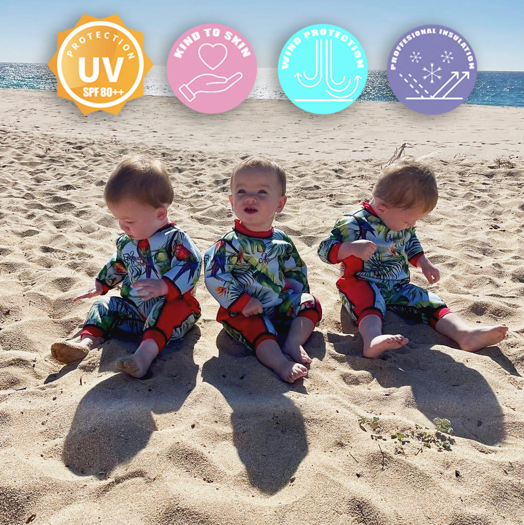 Red Warmsy - Reversible Wetsuit - Baby/Toddler - 0-4 Years