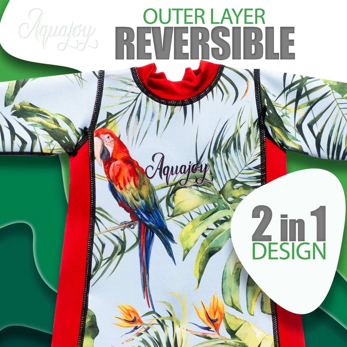Red Warmsy - Reversible Wetsuit - Baby/Toddler - 0-4 Years