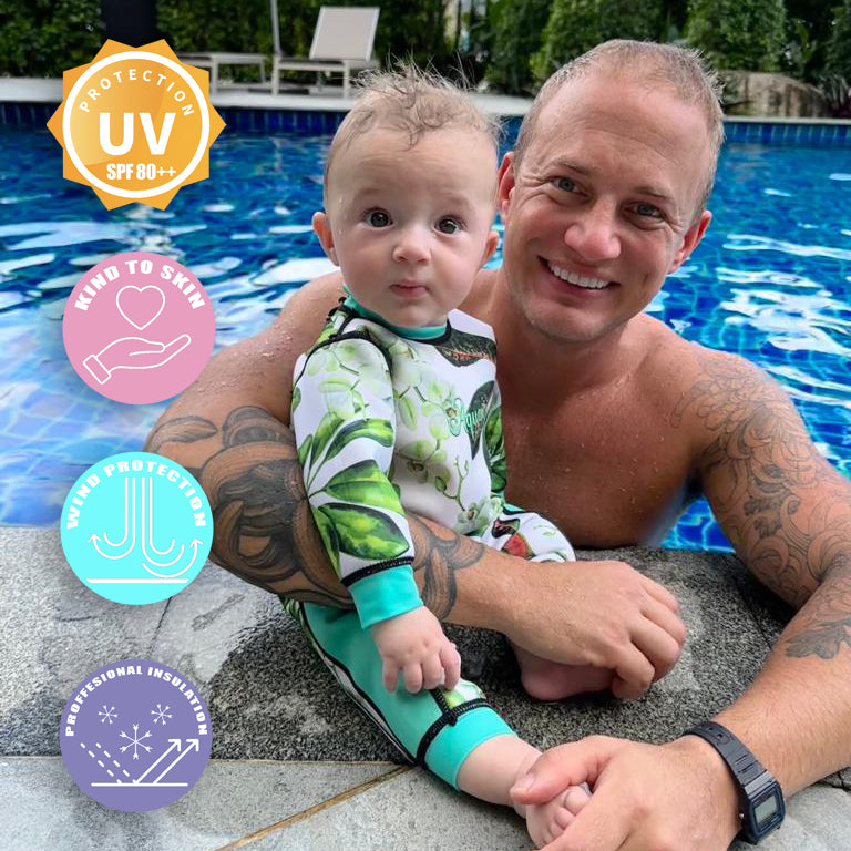 Green Warmsy - Reversible Wetsuit - Baby/Toddler - 0-4 Years